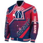 personalized washington wizards star burst blue varsity jacket best selling.webp