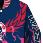 personalized washington wizards winged blaze blue white varsity jacket best selling.webp