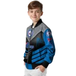 philadelphia 76ers arrow layer blue black bomber jacket best selling