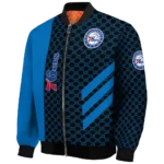 philadelphia 76ers triple side stripes blue black bomber jacket best selling