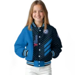 philadelphia 76ers triple side stripes blue black varsity jacket best selling.webp