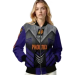 phoenix suns arrow layer purple black bomber jacket best selling