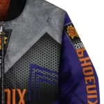 phoenix suns arrow layer purple black bomber jacket best selling