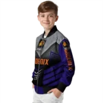 phoenix suns arrow layer purple black bomber jacket best selling