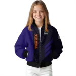 phoenix suns triple side stripes purple black bomber jacket best selling