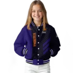 phoenix suns triple side stripes purple black varsity jacket best selling.webp