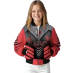 portland trail blazers arrow layer red black bomber jacket best selling