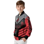 portland trail blazers arrow layer red black bomber jacket best selling