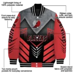 portland trail blazers arrow layer red black varsity jacket best selling.webp
