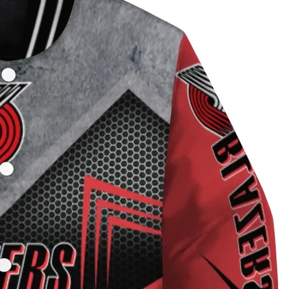 portland trail blazers arrow layer red black varsity jacket premium grade.webp