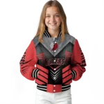portland trail blazers arrow layer red black varsity jacket best selling.webp