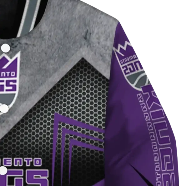 sacramento kings arrow layer purple black varsity jacket premium grade.webp