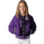 sacramento kings triple side stripes purple black varsity jacket best selling.webp