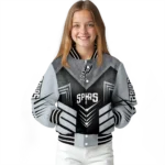 san antonio spurs arrow layer silver black varsity jacket best selling.webp