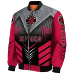 toronto raptors arrow layer red black bomber jacket best selling
