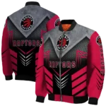 toronto raptors arrow layer red black bomber jacket best selling