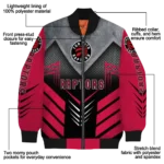 toronto raptors arrow layer red black bomber jacket best selling