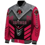 toronto raptors arrow layer red black varsity jacket best selling.webp