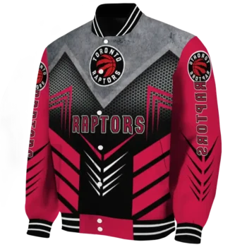 toronto raptors arrow layer red black varsity jacket best selling.webp