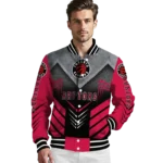 toronto raptors arrow layer red black varsity jacket best selling.webp