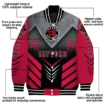 toronto raptors arrow layer red black varsity jacket best selling.webp