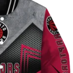 toronto raptors arrow layer red black varsity jacket best selling.webp