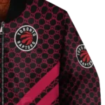 toronto raptors triple side stripes red black bomber jacket best selling