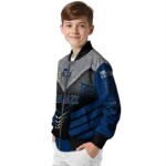 utah jazz arrow layer navy black bomber jacket best selling