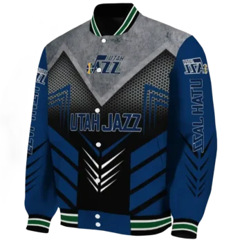 utah jazz arrow layer navy black varsity jacket best selling.webp