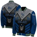 utah jazz arrow layer navy black varsity jacket best selling.webp