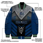 utah jazz arrow layer navy black varsity jacket best selling.webp