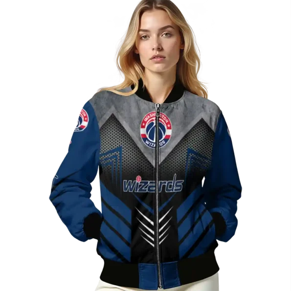 washington wizards arrow layer blue black bomber jacket latest model