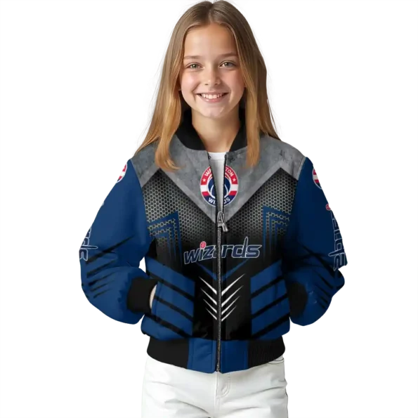 washington wizards arrow layer blue black bomber jacket top rated