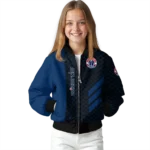 washington wizards triple side stripes blue black bomber jacket best selling