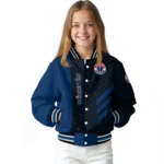 washington wizards triple side stripes blue black varsity jacket best selling.webp